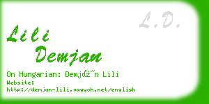 lili demjan business card